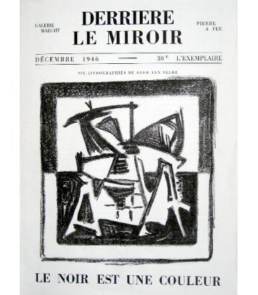 Derrière Le Miroir N° 1. Geer Van Velde. Le Noir Est Une couleur.