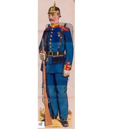 Fantassin bavarois, Bavarian infantryman.